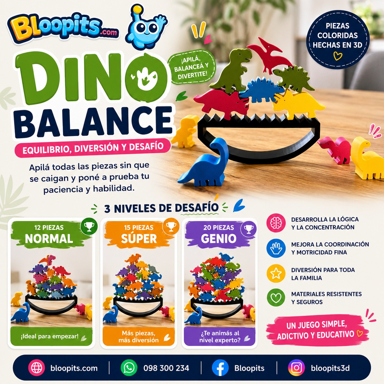 DinoBalance NORMAL 12 piezas